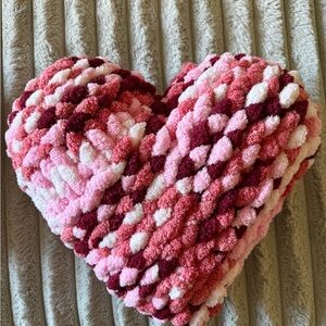 Small Crocheted valentine pillow